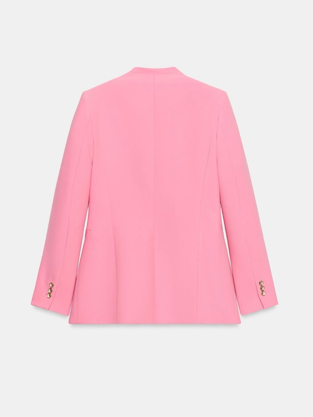Zara Pink Single-Button V-Neck Blazer - Picture 5 of 10